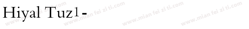 Hiyal Tuz1字体转换
